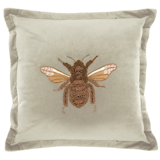 Layla Velvet Cushion - Quartz